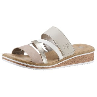 Rieker Pantolette, Keilabsatz, Sommerschuh, 150 Jahre RIEKER Jubiläumsartikel