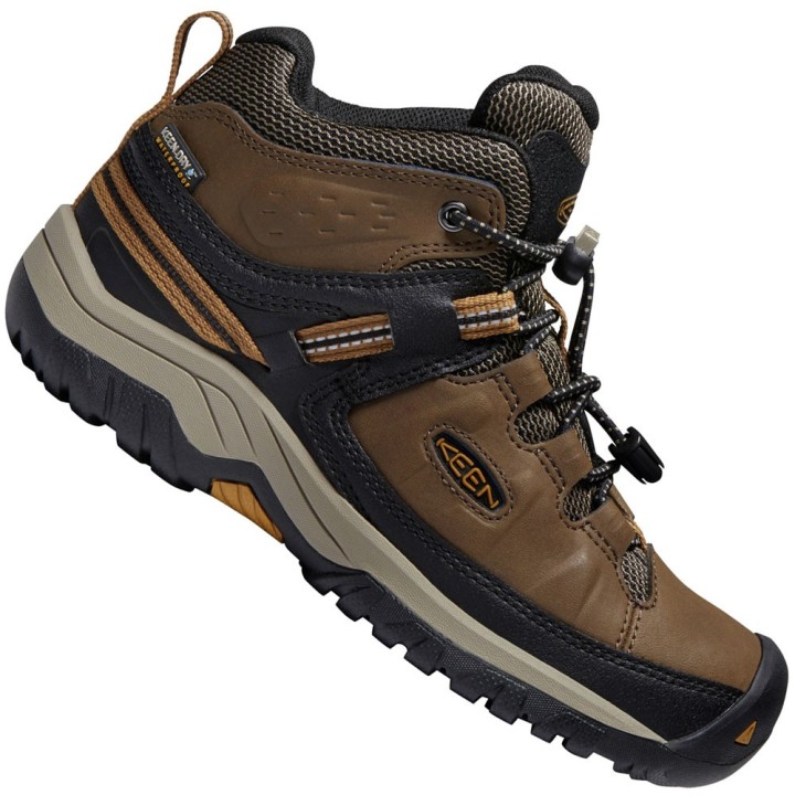 Keen Targhee Mid WP Youth Dark Earth