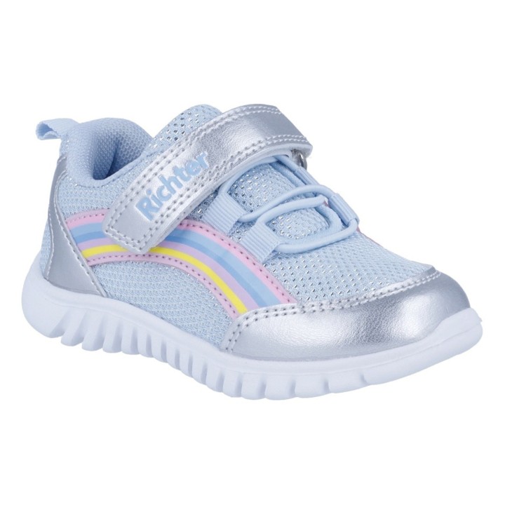 Richter Sneaker »Wallaby WMS: Mittel«, Klettschuh mit Regenbogen-Print, Größenschablone zum Download