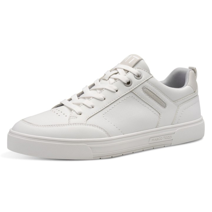 MARCO TOZZI Plateausneaker, Freizeitsch, Halbschuh, Schnürschuh mit Perforierung und Ziernähten