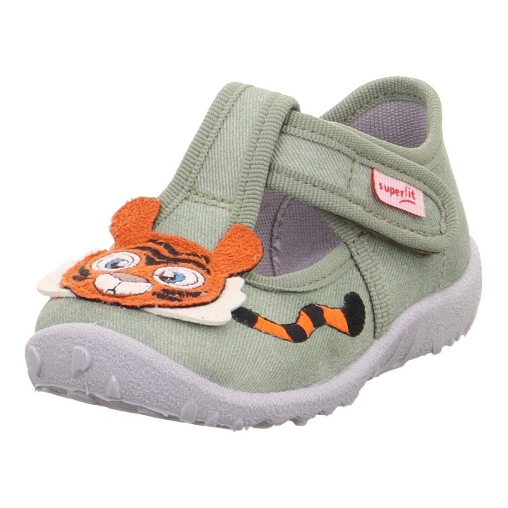 Superfit Hausschuh »SPOTTY WMS: mittel«, Ballerina mit Klettverschluss, Größenschablone zum Download