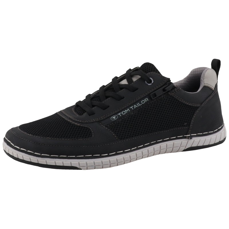 TOM TAILOR Sneaker, Freizeitschuh, Halbschuh, Schnürschuh mit Kontrast-Rahmennaht