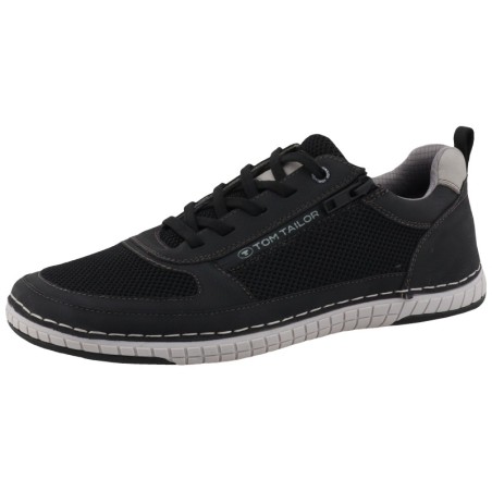 TOM TAILOR Sneaker, Freizeitschuh, Halbschuh, Schnürschuh mit Kontrast-Rahmennaht