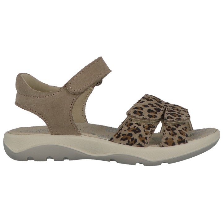 Lurchi Riemchensandale »Fiori«, Riemchensandale in Leo-Optik, Größenschablone zum Download