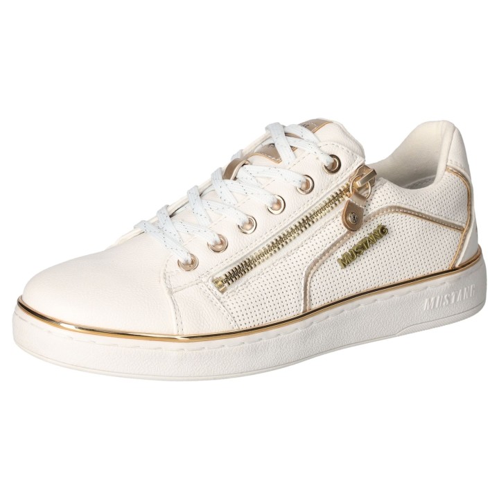 Mustang Shoes Sneaker, Plateausneaker, Schnürschuh mit Metallic Details
