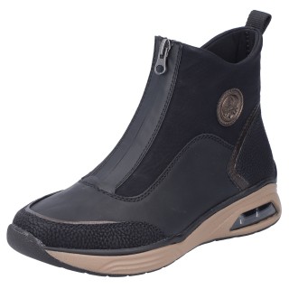 Rieker Schlupfboots, Stiefelette, High Top Sneaker, Keilabsatz, mit Anziehlasche