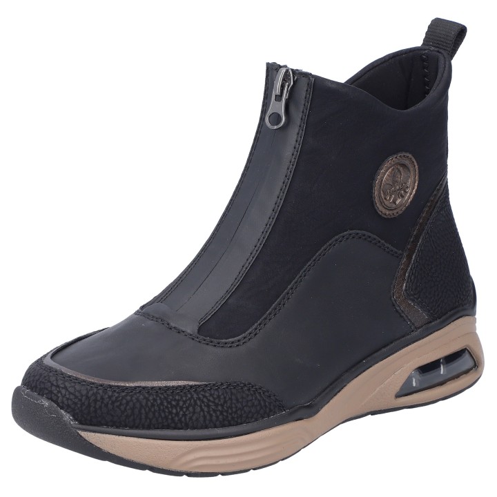 Rieker Schlupfboots, Stiefelette, High Top Sneaker, Keilabsatz, mit Anziehlasche