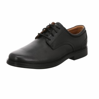 Clarks Un Aldric Lace black Leather schwarz 10,5