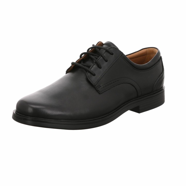 Clarks Un Aldric Lace black Leather schwarz 10,5