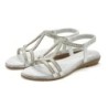 Vivance Sandale »Sandalette, Sommerschuh,«, mit Glitzer Verzierungen und elastischen Riemchen