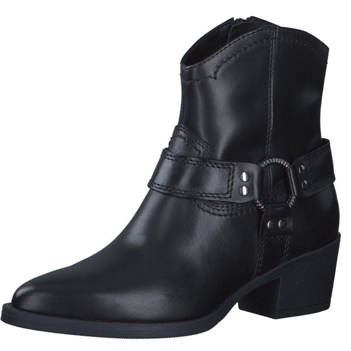 Damen Elegante Stiefelette  1-25705-43 Schwarz 003 Black Lea... 36