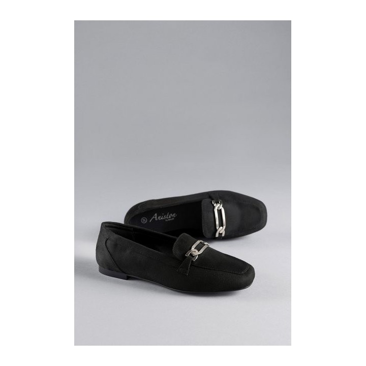 Aniston SHOES Loafer, Slipper, Schlupfschuh, Flat, Schmuckspange - NEUE KOLLEKTION