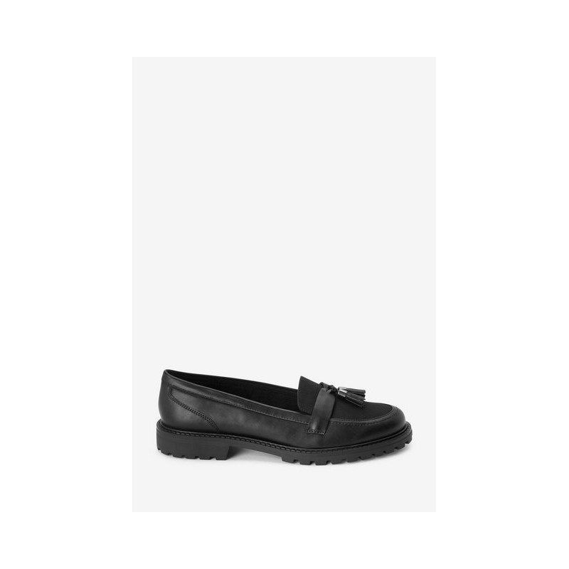 Next Forever Comfort Quastenslipper aus Lack –Extraweit Loafer (1-tlg)
