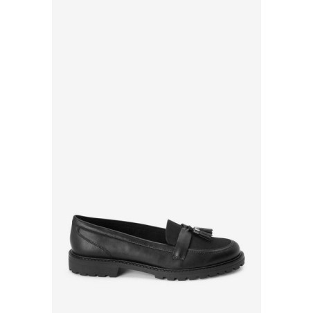 Next Forever Comfort Quastenslipper aus Lack –Extraweit Loafer (1-tlg)