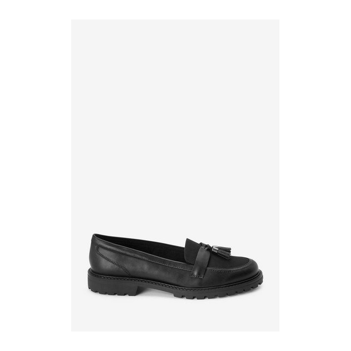 Next Forever Comfort Quastenslipper aus Lack –Extraweit Loafer (1-tlg)