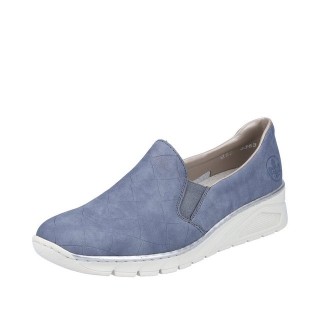 Rieker Rieker Damen Slipper N3363-10 lightblue Slipper