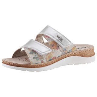 Rohde Pantolette »Baviera«, Keilabsatz, Sommerschuh, Schlappen mit Logo-Emblem