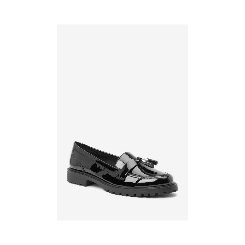 Next Forever Comfort Quastenslipper aus Lack –Extraweit Loafer (1-tlg)