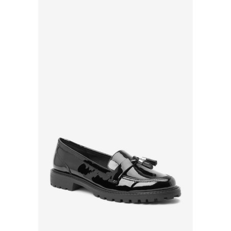 Next Forever Comfort Quastenslipper aus Lack –Extraweit Loafer (1-tlg)